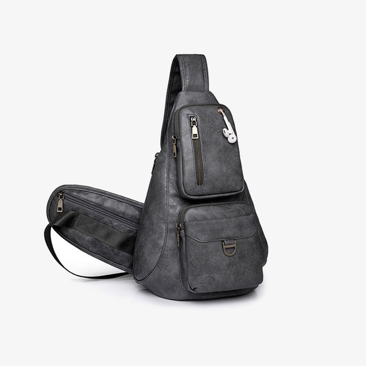 Große Schultertasche aus Leder für Damen, Weekender, minimalistische Umhängetasche