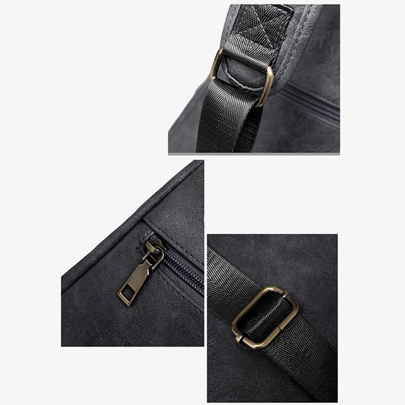 Große Schultertasche aus Leder für Damen, Weekender, minimalistische Umhängetasche