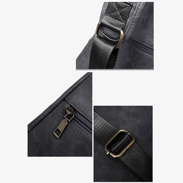 Große Schultertasche aus Leder für Damen, Weekender, minimalistische Umhängetasche