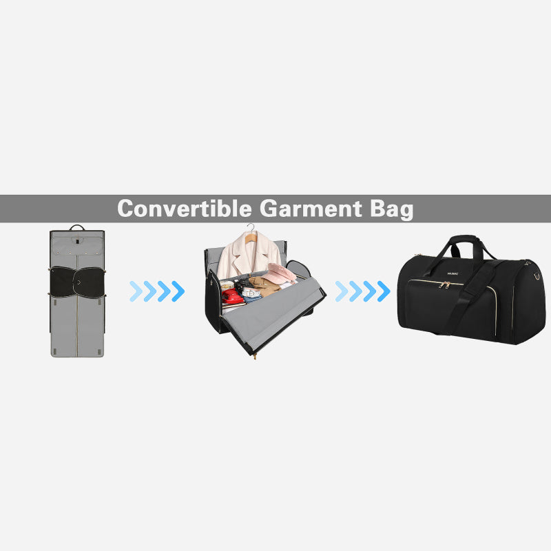 4-in-1-Reisetasche, zusammenklappbarer, umwandelbarer Rucksack
