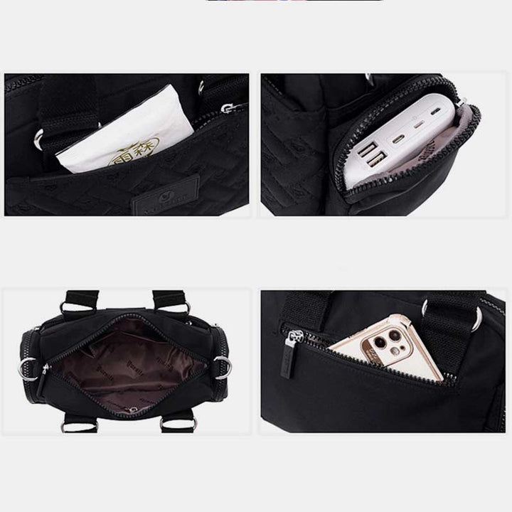 Leichte, mehrere Taschen aufweisende Damen-Geldbörsen, wasserdichte, gesteppte Umhängetasche