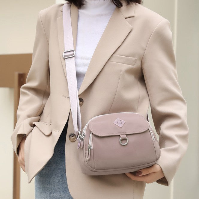 Umhängetasche für Damen, minimalistische, wasserdichte, lässige Schultertasche aus Nylon