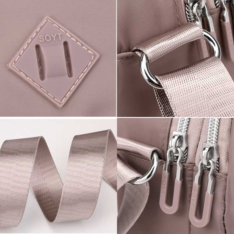 Umhängetasche für Damen, minimalistische, wasserdichte, lässige Schultertasche aus Nylon