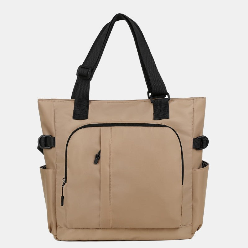 Einkaufstasche für Damen und Herren, minimalistische, lässige, einfarbige Aufbewahrungstasche