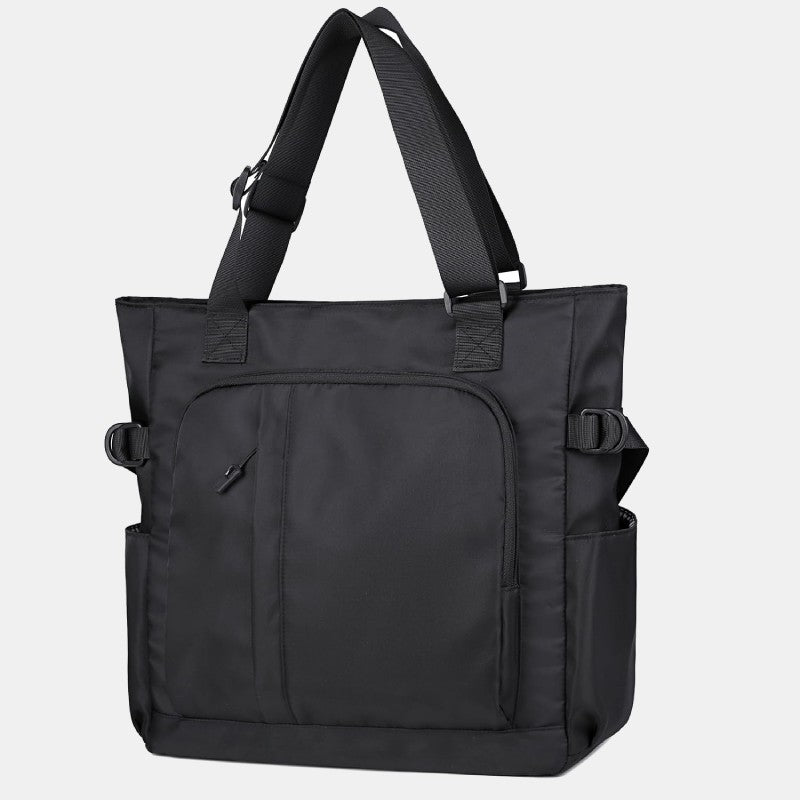 Einkaufstasche für Damen und Herren, minimalistische, lässige, einfarbige Aufbewahrungstasche