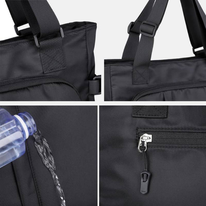 Einkaufstasche für Damen und Herren, minimalistische, lässige, einfarbige Aufbewahrungstasche