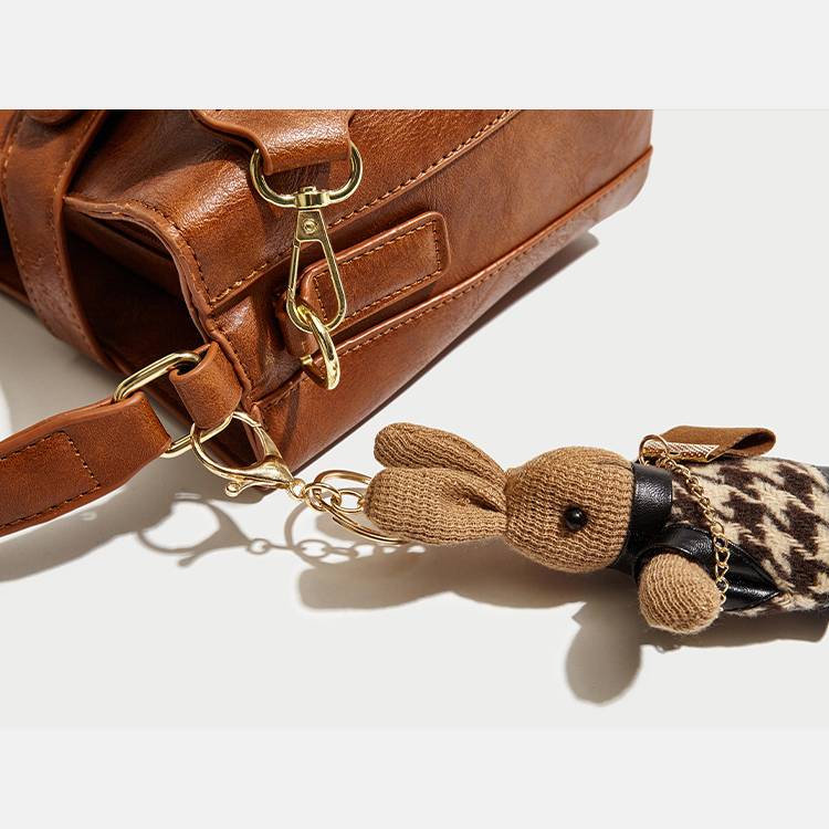 Damen Bucket Bag mit breitem Riemen, einfarbig, elegante Umhängetasche