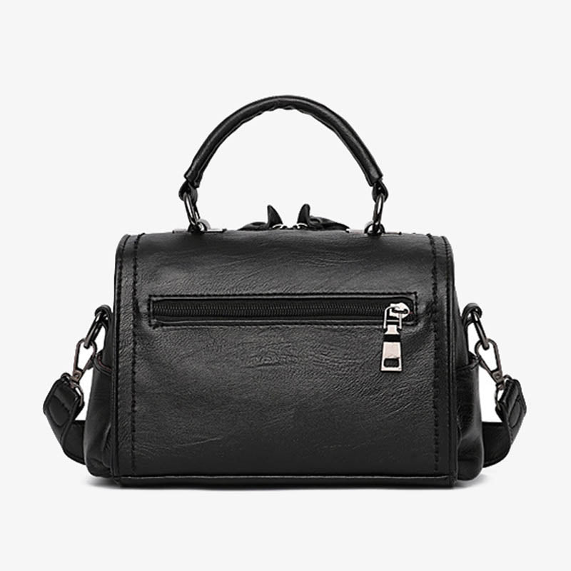 Minimalistische Top-Handtasche für Damen, elegante Umhängetasche mit Schleife