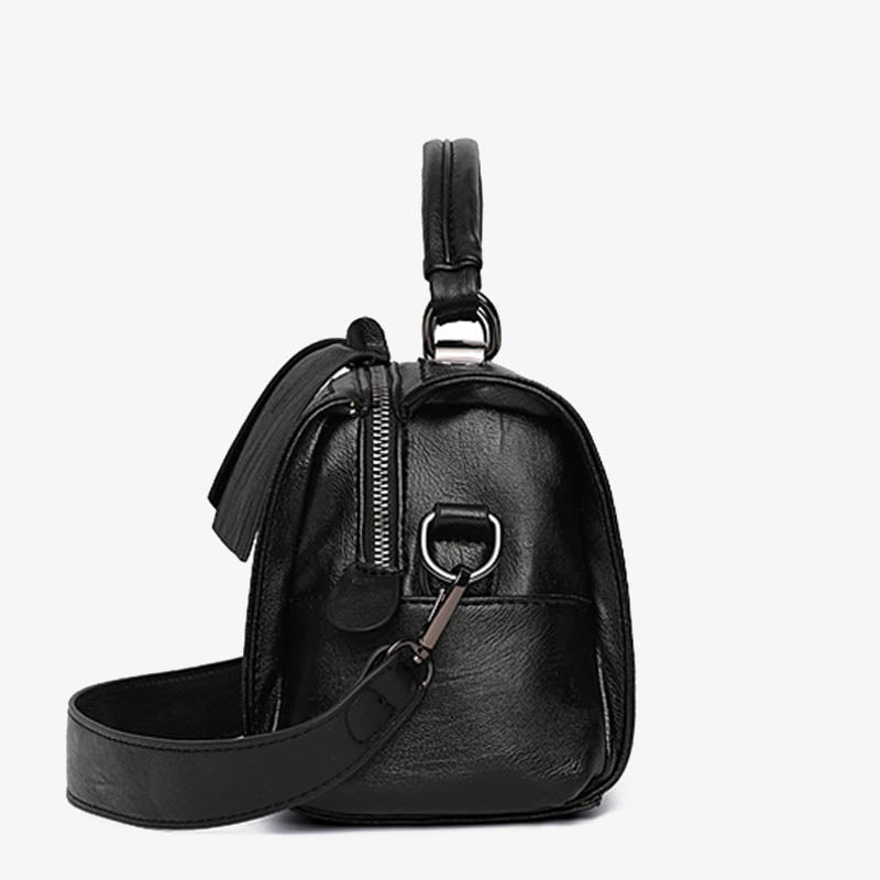 Minimalistische Top-Handtasche für Damen, elegante Umhängetasche mit Schleife