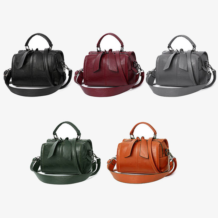 Minimalistische Top-Handtasche für Damen, elegante Umhängetasche mit Schleife