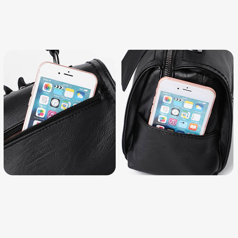 Minimalistische Top-Handtasche für Damen, elegante Umhängetasche mit Schleife