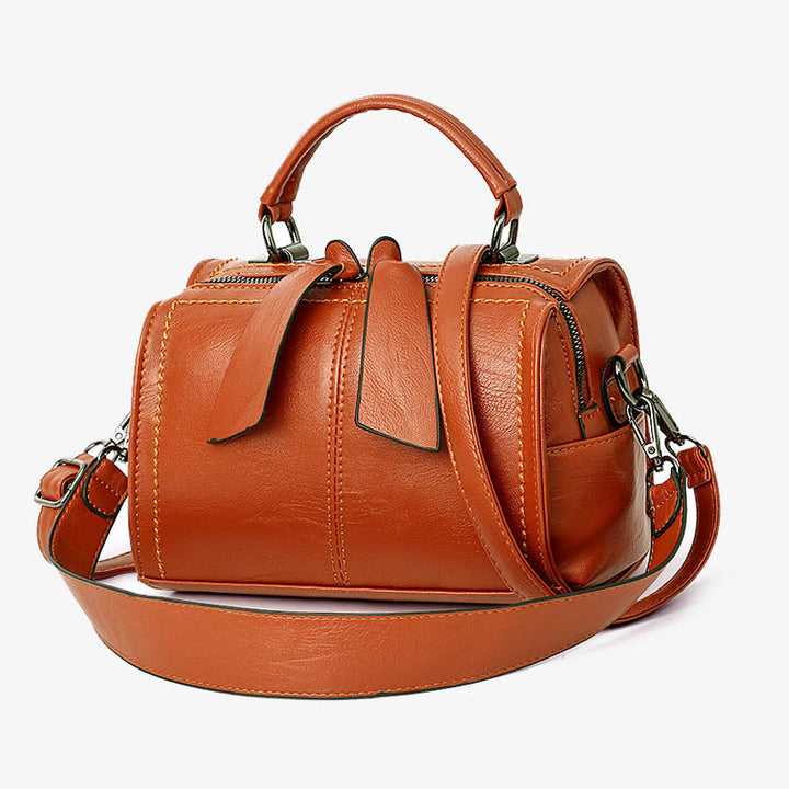 Minimalistische Top-Handtasche für Damen, elegante Umhängetasche mit Schleife