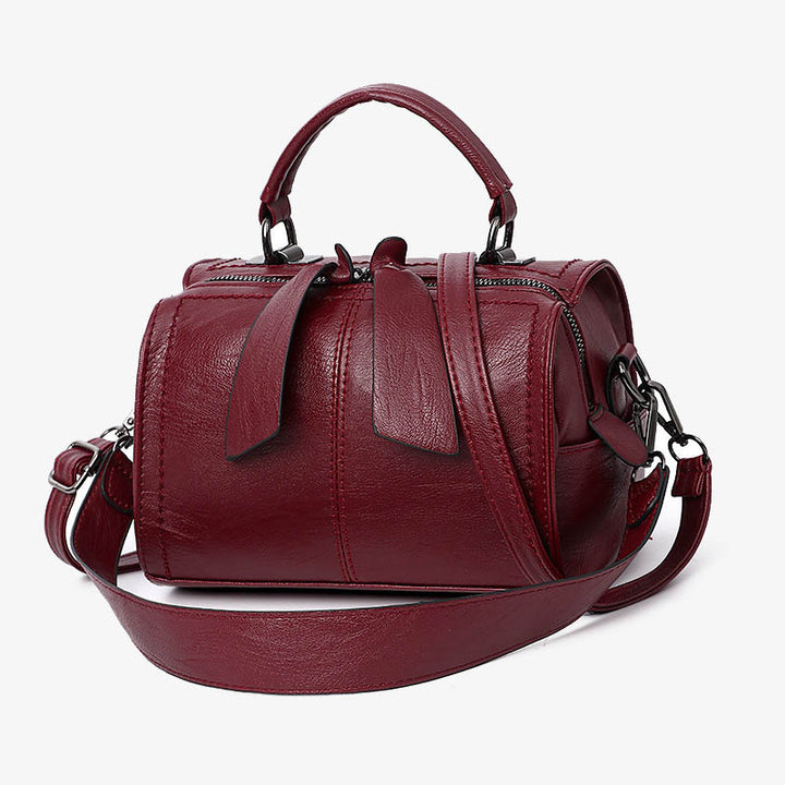 Minimalistische Top-Handtasche für Damen, elegante Umhängetasche mit Schleife