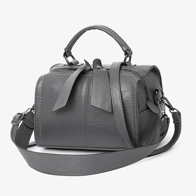 Minimalistische Top-Handtasche für Damen, elegante Umhängetasche mit Schleife
