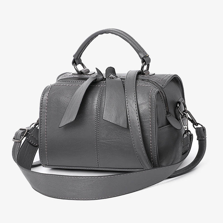Minimalistische Top-Handtasche für Damen, elegante Umhängetasche mit Schleife