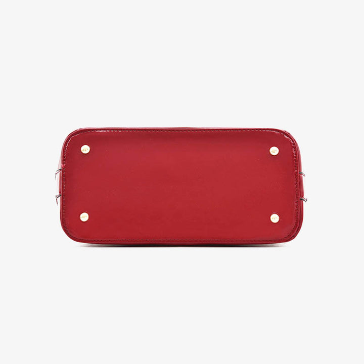 Umhängetasche mit Krokodilprägung, stilvolle Handtasche in Muschelform