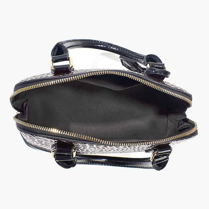 Handtasche mit Schlangenhaut-Optik und großer Kapazität, Umhängetasche in Muschelform