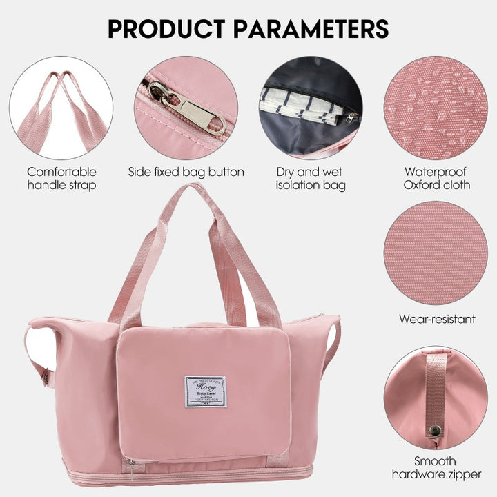 <Versand innerhalb von 24 Stunden> Vielseitige Reisetasche Faltbare Tragetasche Handtasche für Sportreisen - image 10