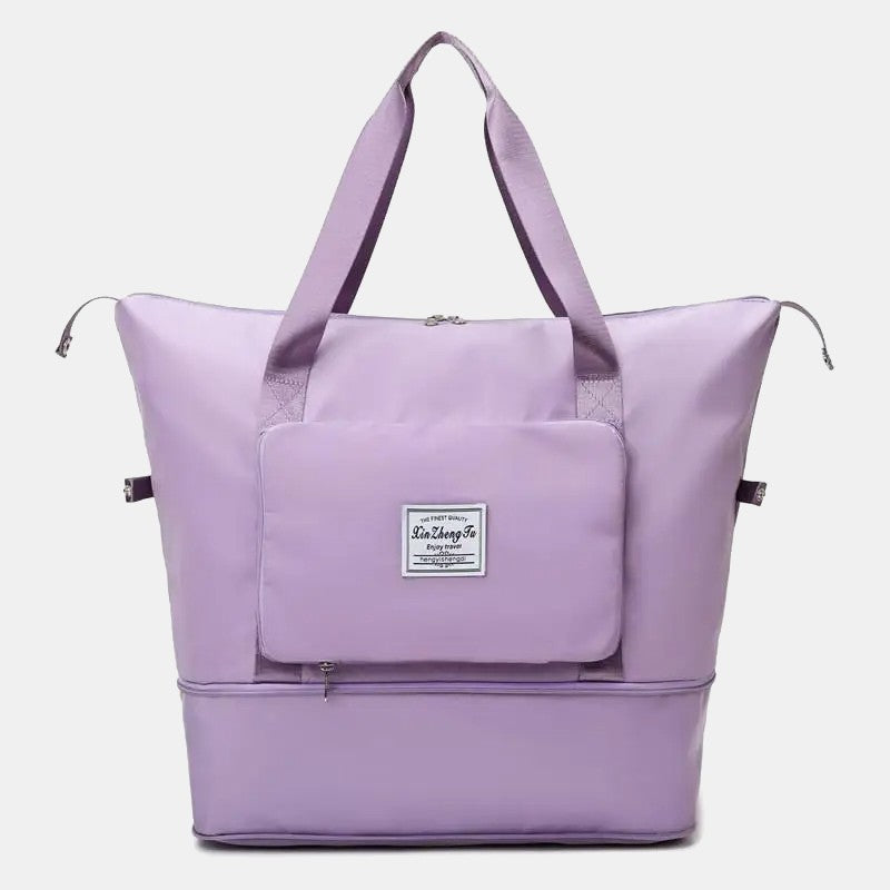 <Versand innerhalb von 24 Stunden> Vielseitige Reisetasche Faltbare Tragetasche Handtasche für Sportreisen - MittelLila - image 12