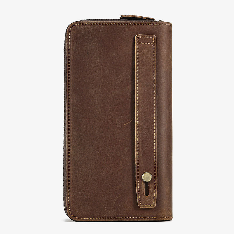 RFID Blocking Gentle Wallet Herren Business Echtleder Clutch