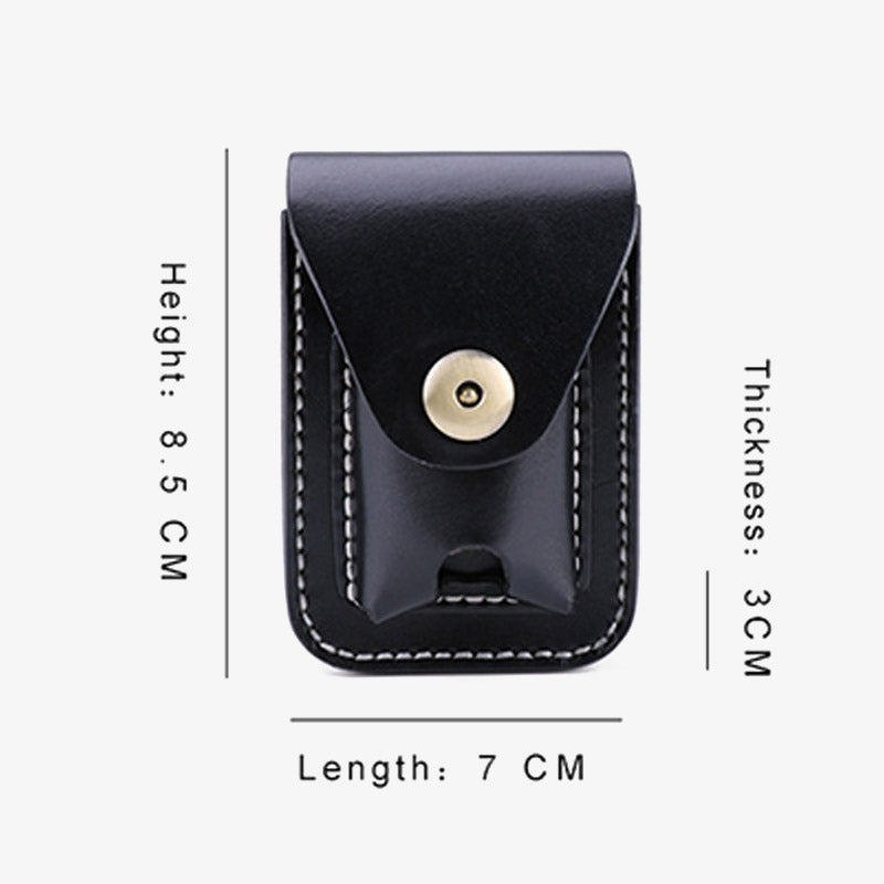 Echtes Leder Zigarettenanzünder Halter Tasche Mini Zigarren Hüfttasche