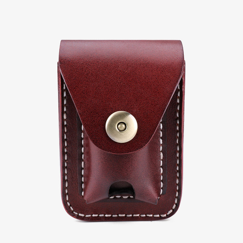 Echtes Leder Zigarettenanzünder Halter Tasche Mini Zigarren Hüfttasche