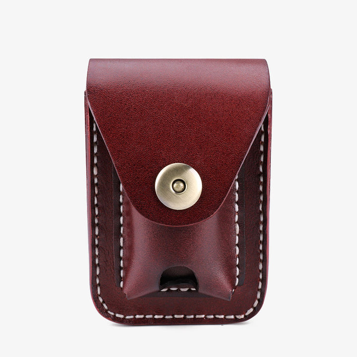 Echtes Leder Zigarettenanzünder Halter Tasche Mini Zigarren Hüfttasche