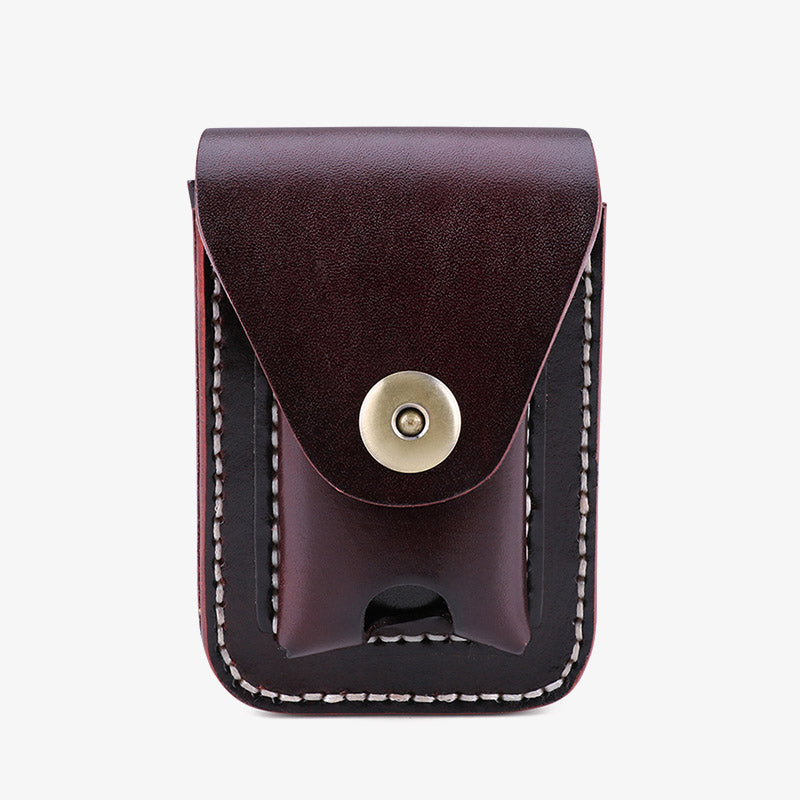 Echtes Leder Zigarettenanzünder Halter Tasche Mini Zigarren Hüfttasche