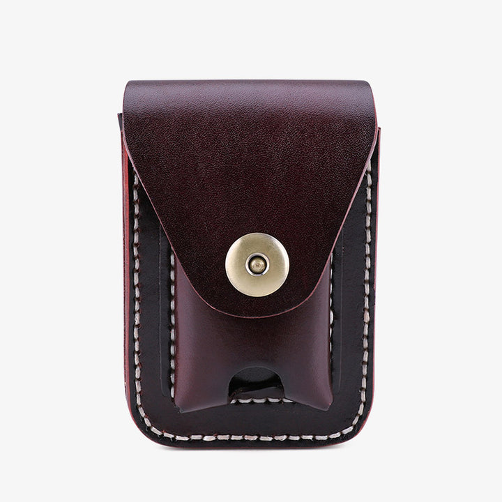 Echtes Leder Zigarettenanzünder Halter Tasche Mini Zigarren Hüfttasche