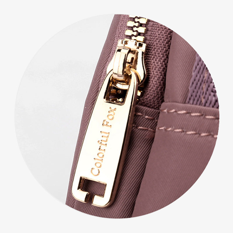 Minimalistische Geldbörse mit mehreren Fächern für Damen, tragbare Umhängetasche für Pendler