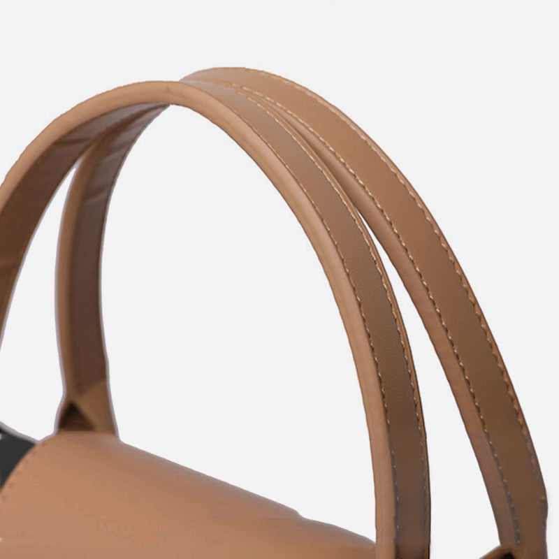 Klassische Tragetasche für Damen, süße Umhängetasche aus Nylon mit Katzenstickerei