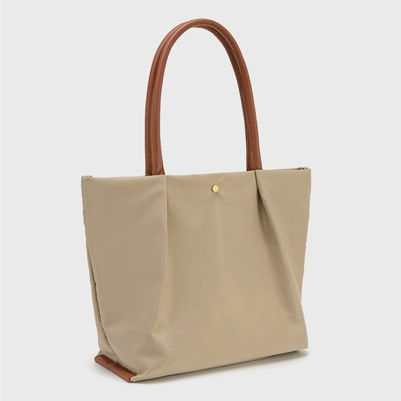 Tragetasche mit drei Fächern für Damen, minimalistisch, leicht, große Unterarmtasche