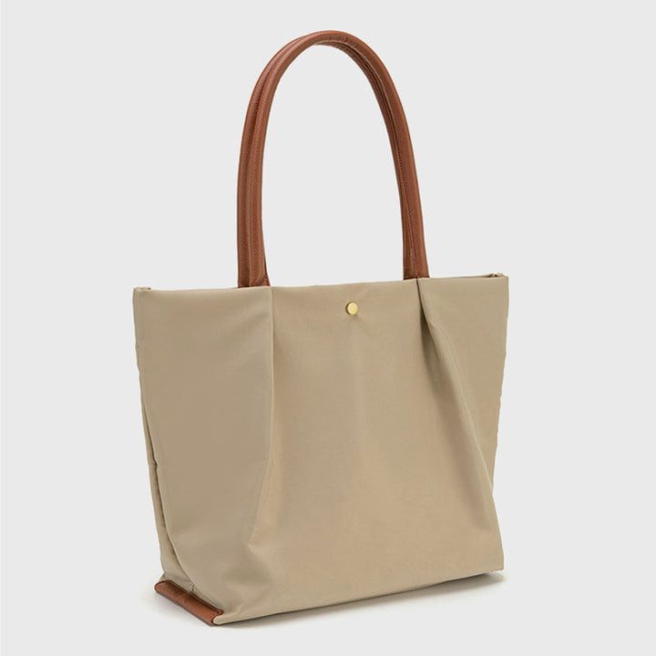 Tragetasche mit drei Fächern für Damen, minimalistisch, leicht, große Unterarmtasche