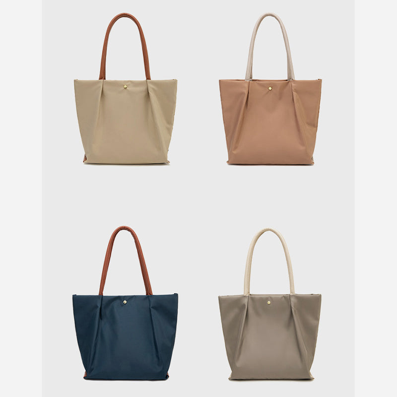 Tragetasche mit drei Fächern für Damen, minimalistisch, leicht, große Unterarmtasche