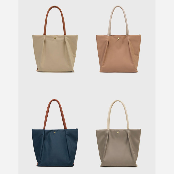 Tragetasche mit drei Fächern für Damen, minimalistisch, leicht, große Unterarmtasche
