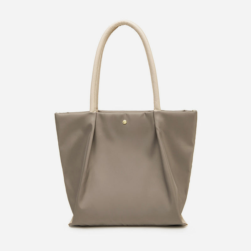 Tragetasche mit drei Fächern für Damen, minimalistisch, leicht, große Unterarmtasche