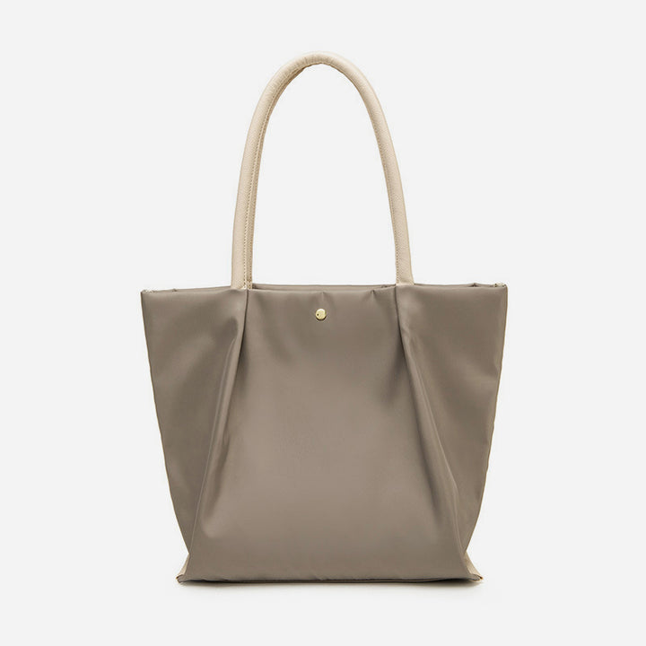 Tragetasche mit drei Fächern für Damen, minimalistisch, leicht, große Unterarmtasche