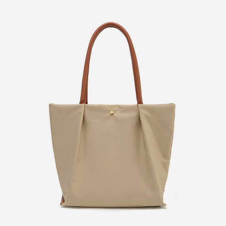 Tragetasche mit drei Fächern für Damen, minimalistisch, leicht, große Unterarmtasche