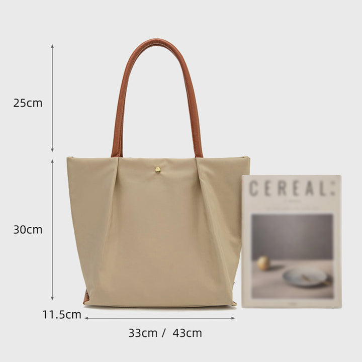 Tragetasche mit drei Fächern für Damen, minimalistisch, leicht, große Unterarmtasche
