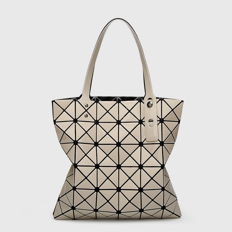 Geometrische Diamant-Umhängetasche, minimalistische, einfarbige Damenhandtasche - image 17