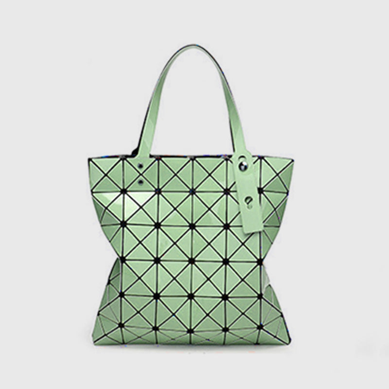 Geometrische Diamant-Umhängetasche, minimalistische, einfarbige Damenhandtasche - DunkelMeergrün - image 21