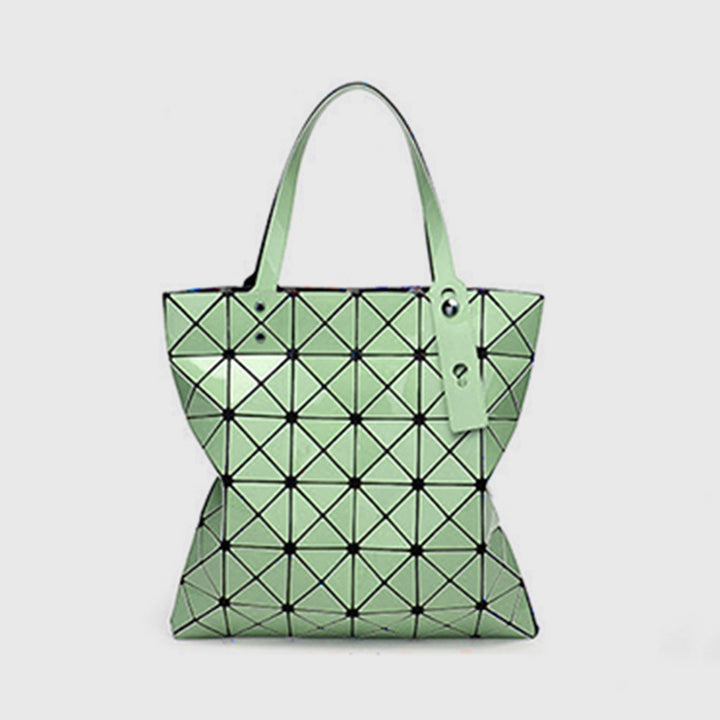 Geometrische Diamant-Umhängetasche, minimalistische, einfarbige Damenhandtasche - DunkelMeergrün - image 21