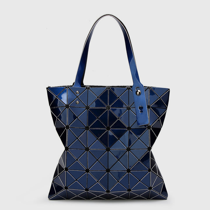 Geometrische Diamant-Umhängetasche, minimalistische, einfarbige Damenhandtasche - Mitternachtsblau - image 19