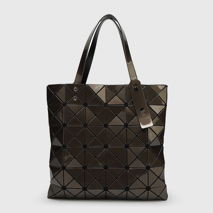 Geometrische Diamant-Umhängetasche, minimalistische, einfarbige Damenhandtasche - Olive - image 29