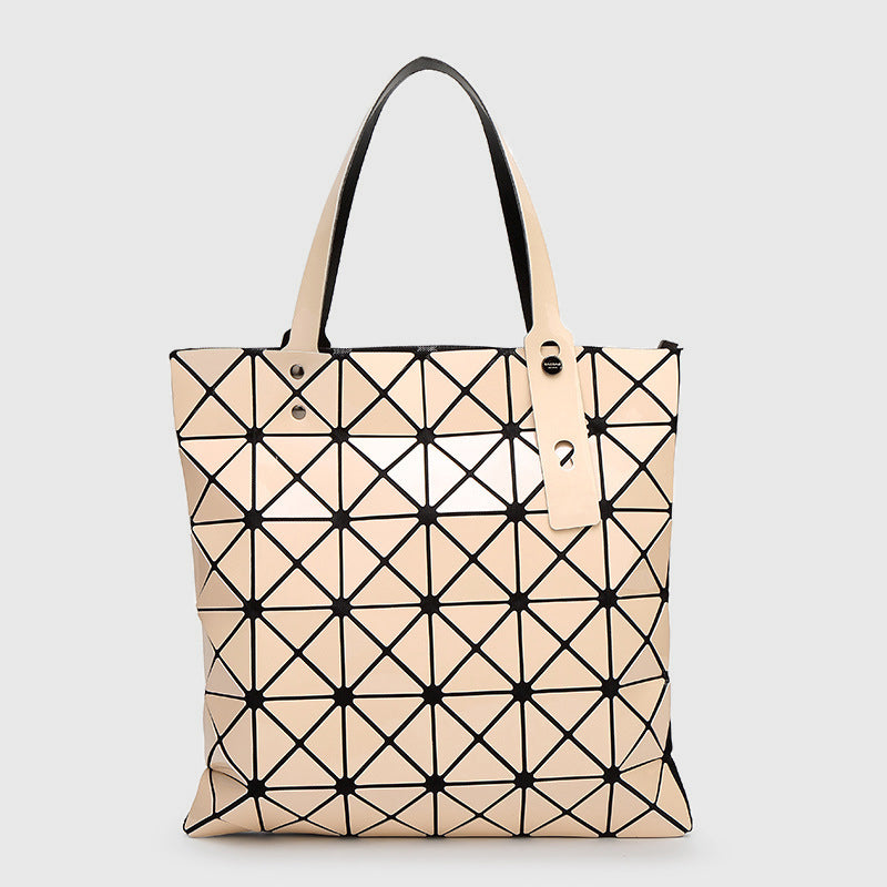 Geometrische Diamant-Umhängetasche, minimalistische, einfarbige Damenhandtasche - Mokassin - image 27