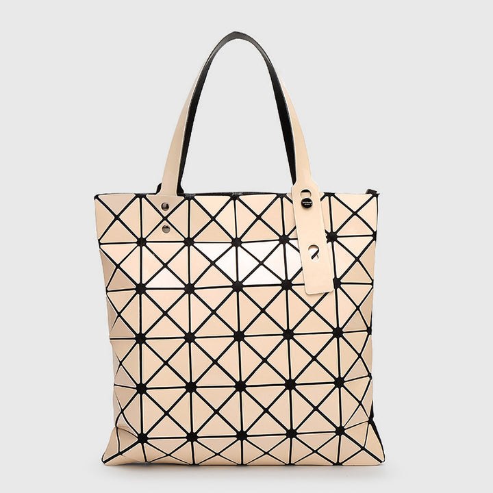 Geometrische Diamant-Umhängetasche, minimalistische, einfarbige Damenhandtasche - Mokassin - image 27