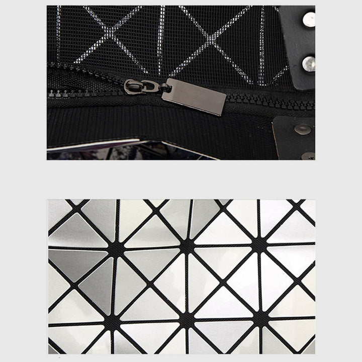 Geometrische Diamant-Umhängetasche, minimalistische, einfarbige Damenhandtasche - image 9