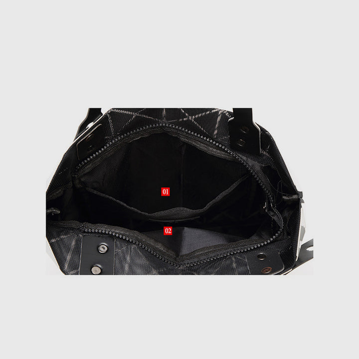 Geometrische Diamant-Umhängetasche, minimalistische, einfarbige Damenhandtasche - image 2