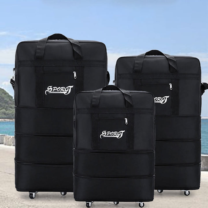 Erweiterbare Spinner Rad Reise Rolling Tote Gepäck Tasche Seesack