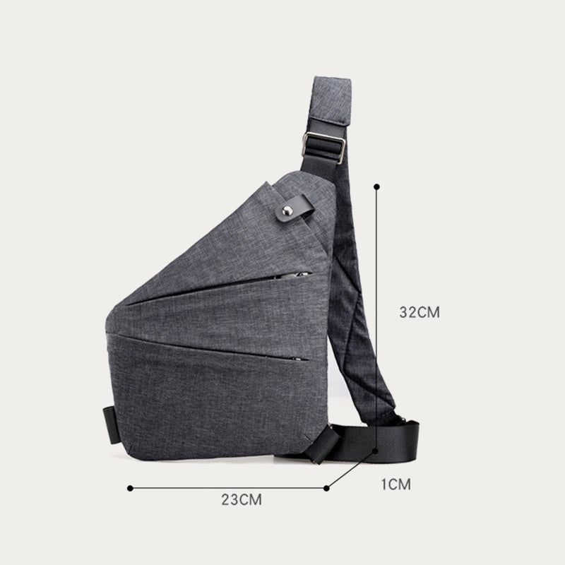 Diebstahlsichere, wasserdichte Schultertasche, Brusttasche - image 9